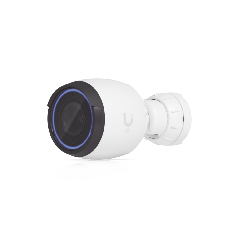 Cámara UniFi Protect UVC G5 Professional para interior/exterior, 4K (8MPX) / zoom óptico 3X / visión nocturna IR hasta 25 mts / detección de eventos / micrófono / apta para interperie IP67 resistencia IK04