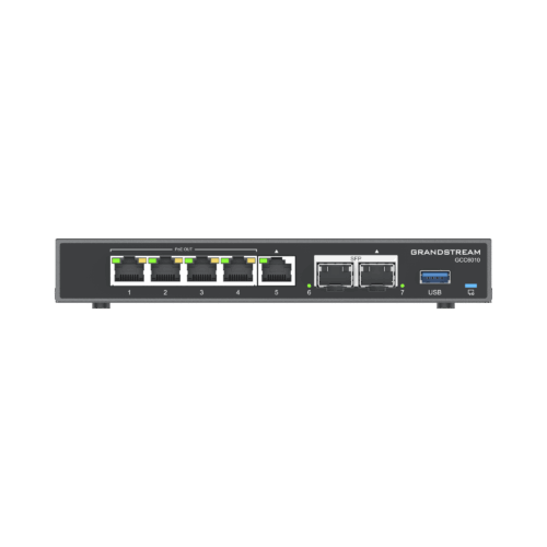 4 en 1: Firewall Nueva Generación, Router, PBX IP, Switch Gigabit de 5 Puertos (4 PoE) y 2 Puertos SFP 2.5 Gigabit