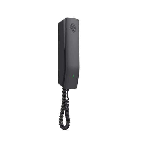 Teléfono IP Hotelero Wi-Fi, 2 líneas SIP con 2 cuentas, codec Opus, IPV4/IPV6, color negro, con gestión en la nube GDMS