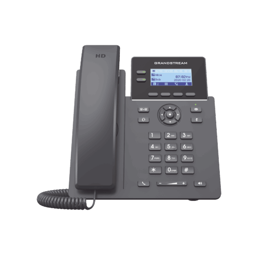 Teléfono IP Grado Operador, 2 líneas SIP con 4 cuentas, PoE, codec Opus, IPV4/IPV6 con gestión en la nube GDMS